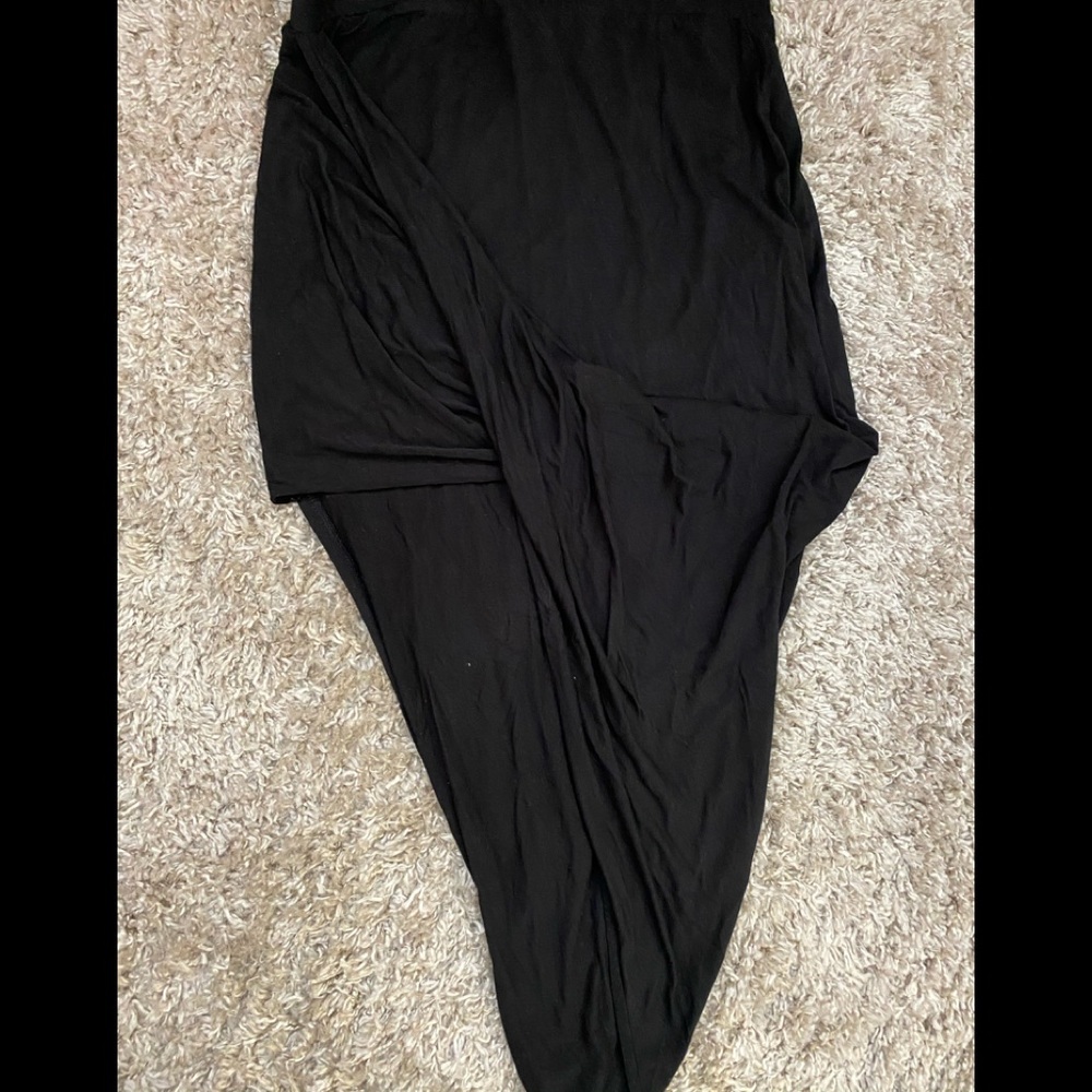 Black midi skirt.